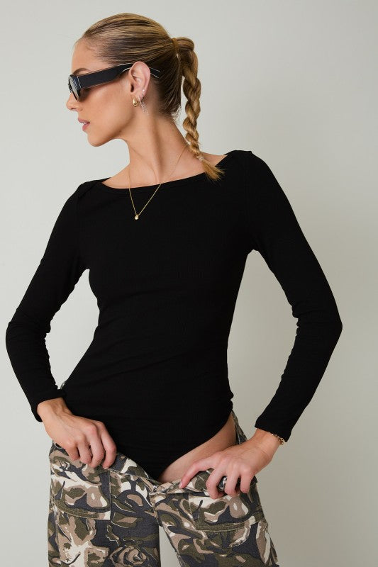 Sail Boat Neck Bodysuit