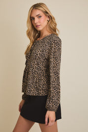 Tawny Long Sleeve Leopard Top