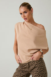 Drift Cowl Neck Knit Top