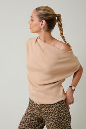 Drift Cowl Neck Knit Top