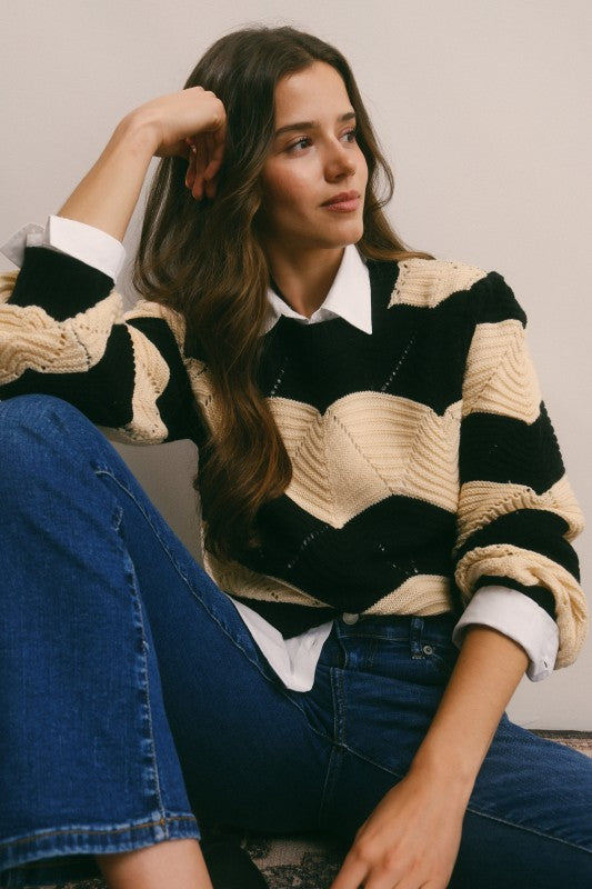 Tidal Wave Knit Pullover