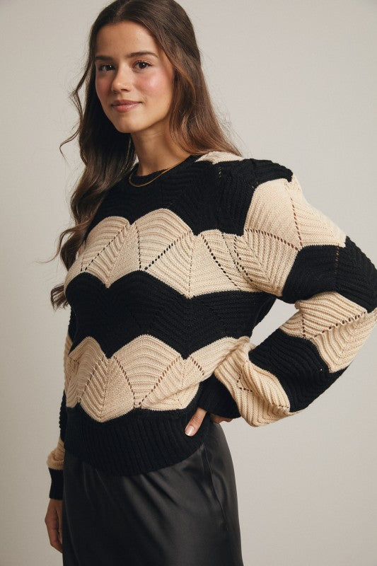 Tidal Wave Knit Pullover
