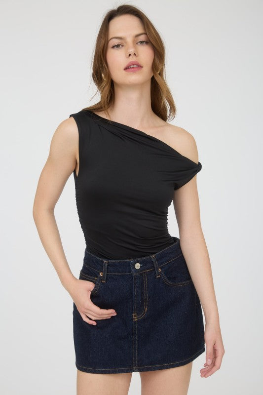 Sloane Asymmetrical Knit Top