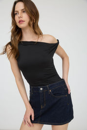 Sloane Asymmetrical Knit Top