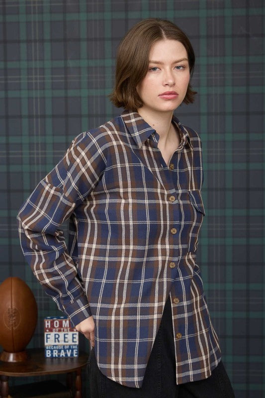 Olin Plaid Button Down Pocket Shirt