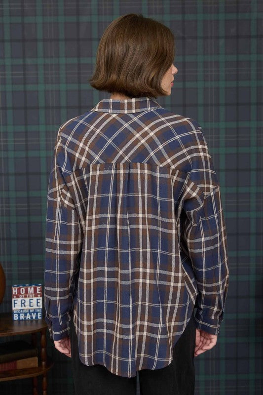 Olin Plaid Button Down Pocket Shirt