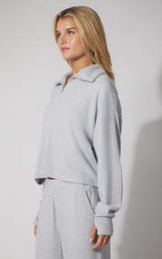 Arden Rib Knit Half-Zip Pullover