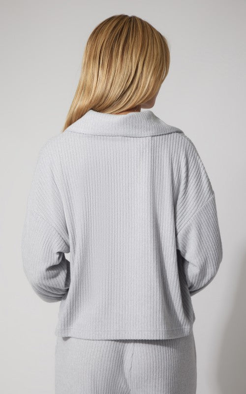 Arden Rib Knit Half-Zip Pullover