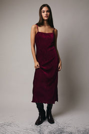 Vienna Velvet Midi Dress
