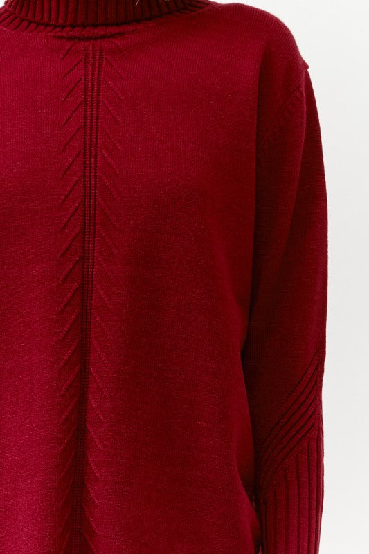 Cozy Turtleneck Knit Pullover