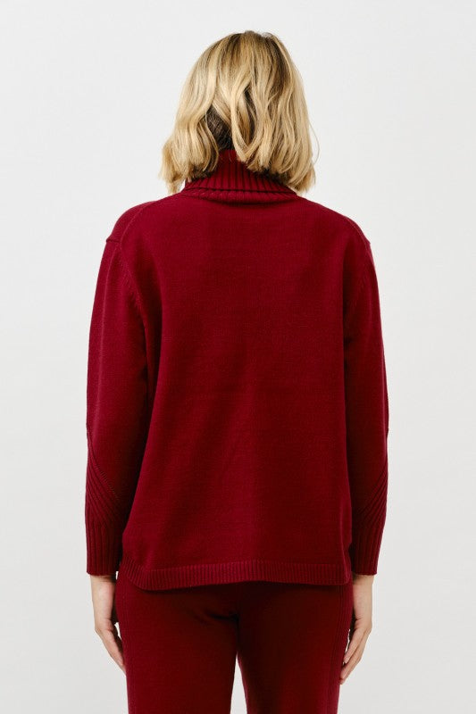 Cozy Turtleneck Knit Pullover