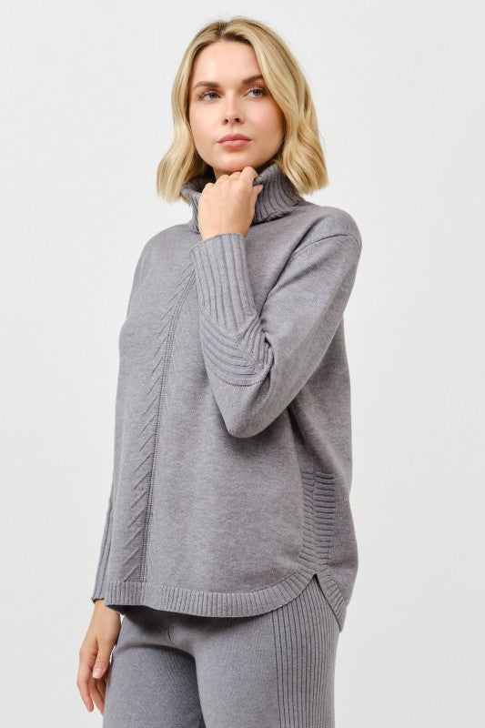 Cozy Turtleneck Knit Pullover
