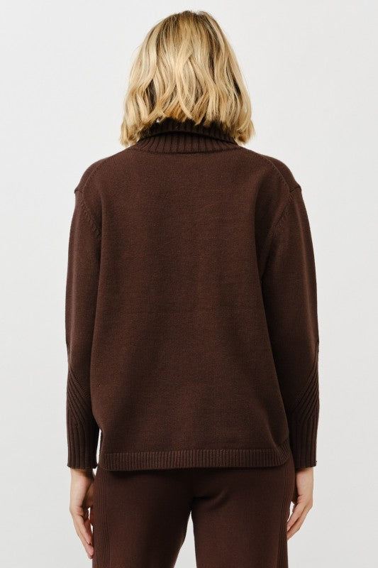 Cozy Turtleneck Knit Pullover