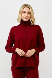 Cozy Turtleneck Knit Pullover