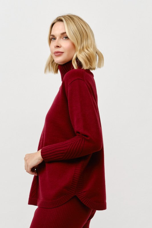 Cozy Turtleneck Knit Pullover