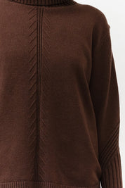 Cozy Turtleneck Knit Pullover