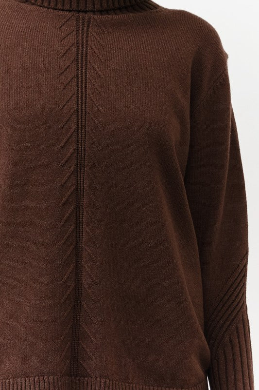 Cozy Turtleneck Knit Pullover