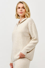 Half Zip Knit Pullover Sweater