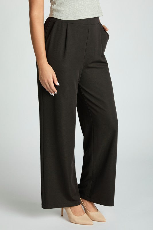 Harbor Waffle Trouser showing polished comfort with a flattering bootcut silhouette in a relaxed style.