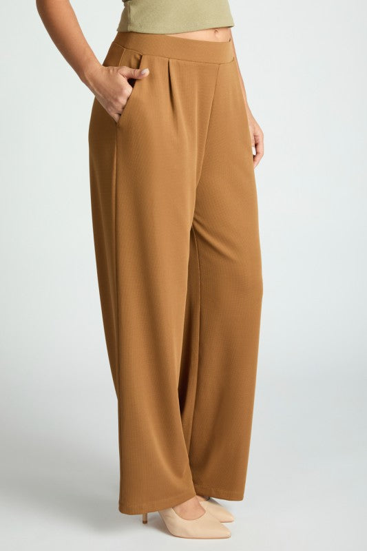Image of Harbor Waffle Trouser, stylish and comfortable waffle trousers for women, featuring a flattering bootcut silhouette.