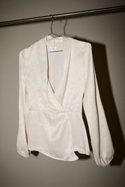 Elara Shirred Surplice Top