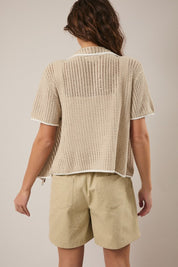 Seaside Zip Knit Top