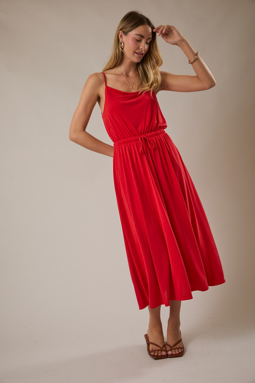 Sunset Slip Midi Dress