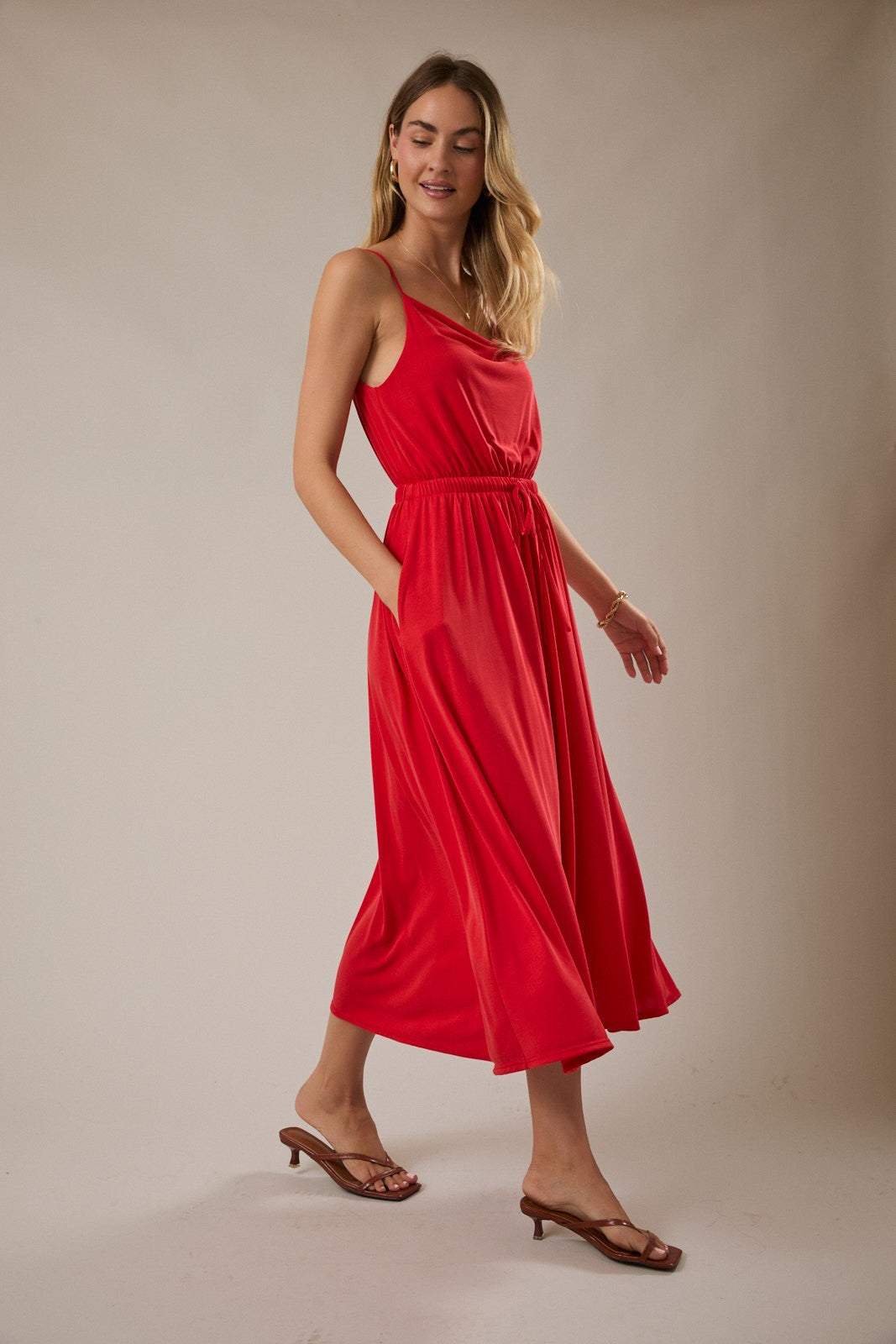 Sunset Slip Midi Dress