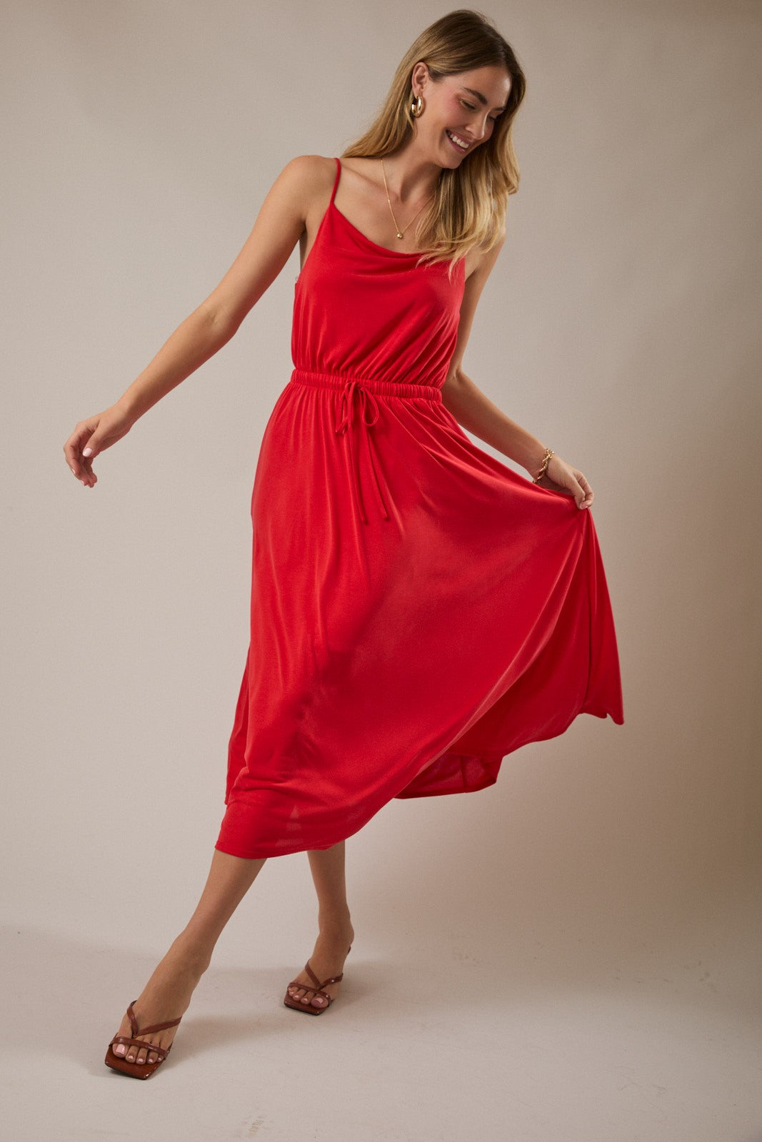Sunset Slip Midi Dress