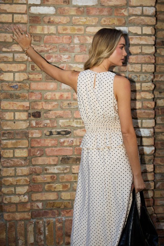 Harper Ruffle Waist Midi Dress