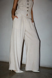 Amalfi Pleated Wide Leg Trouser