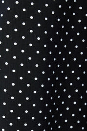 Midnight Polka Peplum Top