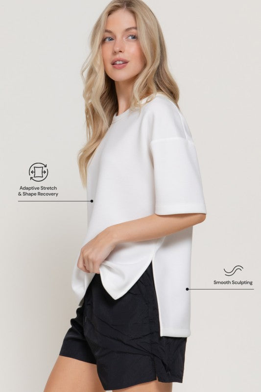 Rowan Oversized Scuba Knit Top