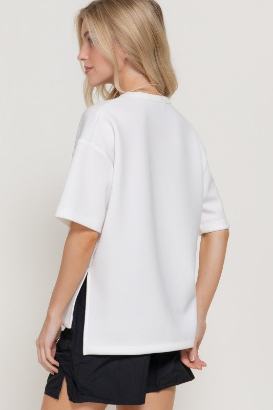 Rowan Oversized Scuba Knit Top