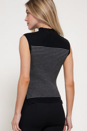 Cove Striped Knit Top