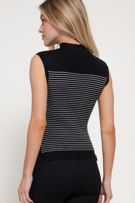 Cove Striped Knit Top