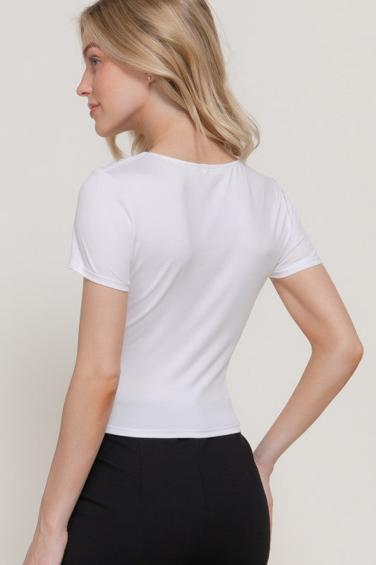 Sienna Ruched Knit Top