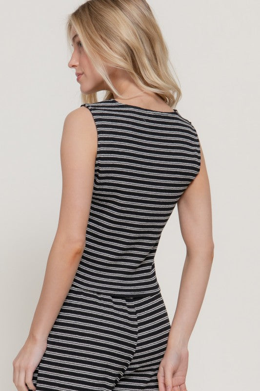 Marlow Stripe Knit Vest