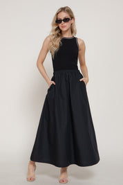 Monroe Contrast Maxi Dress
