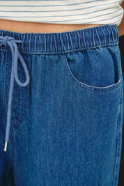 Harper Pull-On Denim Pants