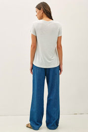 Harper Pull-On Denim Pants