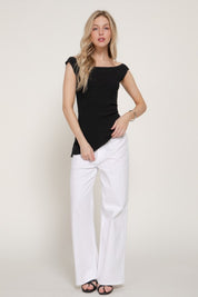 Elowen Asymmetrical Knit Top