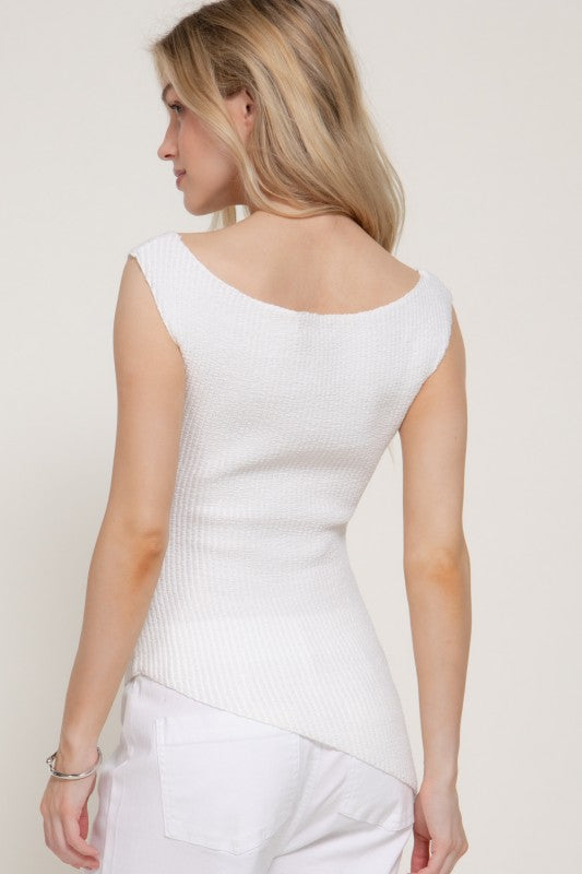 Elowen Asymmetrical Knit Top