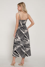 Capri Palm Print Maxi Dress