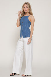 Indie Denim Vest Top