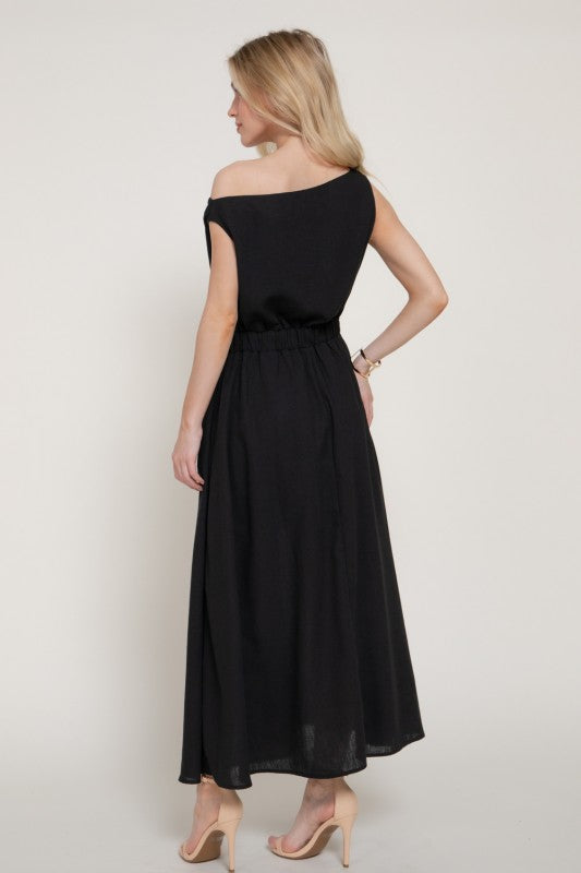 Valencia One-Shoulder Midi Dress