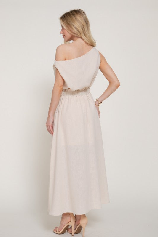 Valencia One-Shoulder Midi Dress
