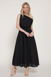 Valencia One-Shoulder Midi Dress