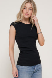 Delaney Pleated Knit Top