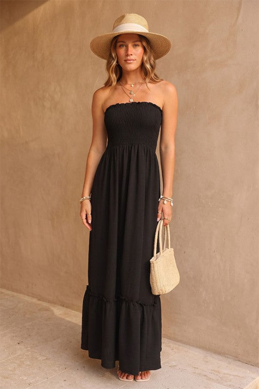 Santorini Smocked Maxi Dress